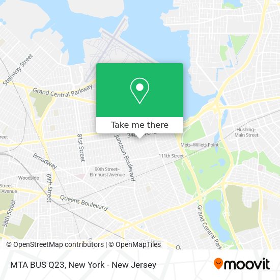 Mapa de MTA BUS Q23