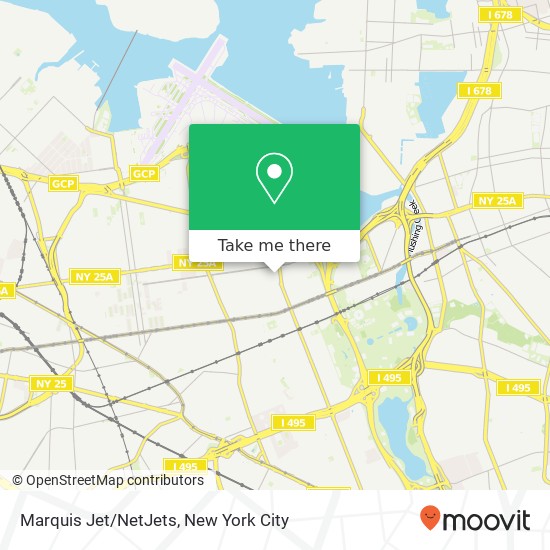 Marquis Jet/NetJets map