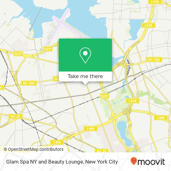 Mapa de Glam Spa NY and Beauty Lounge