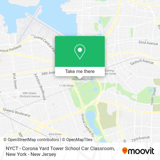 NYCT - Corona Yard Tower School Car Classroom map