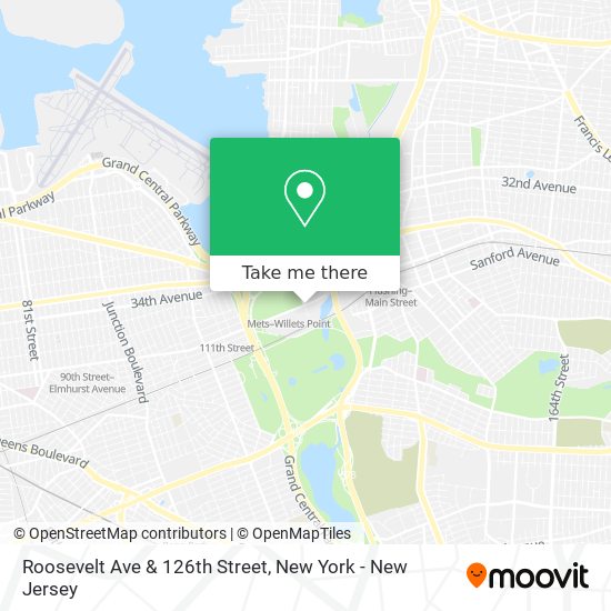 Mapa de Roosevelt Ave & 126th Street