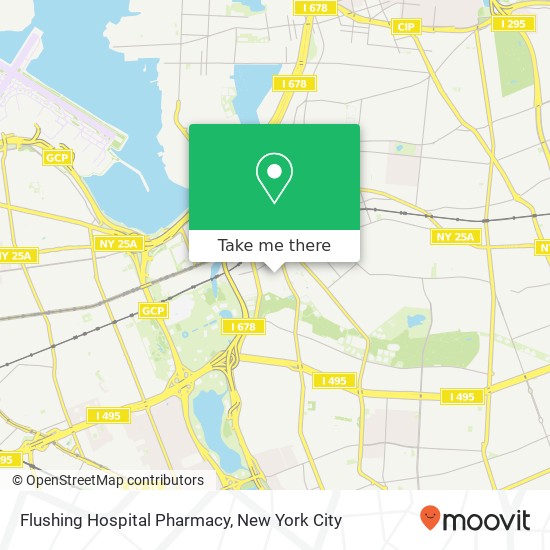 Mapa de Flushing Hospital Pharmacy
