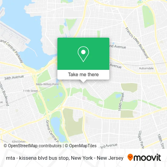 mta  - kissena blvd bus stop map