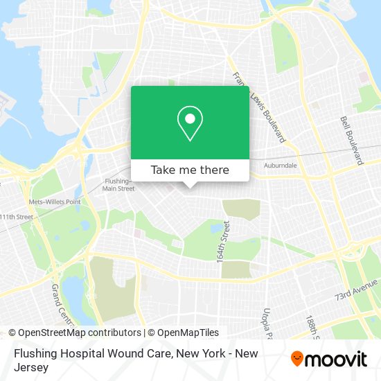 Flushing Hospital Wound Care map