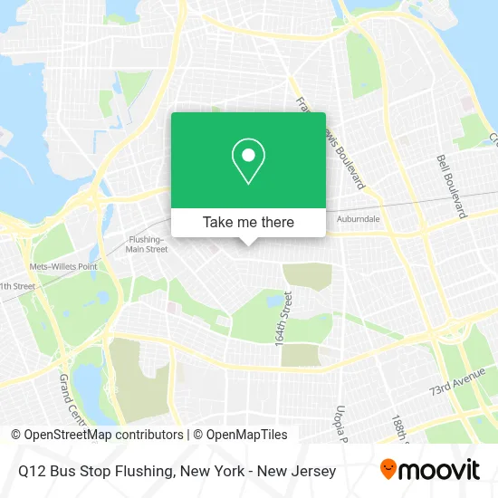 Q12 Bus Stop Flushing map