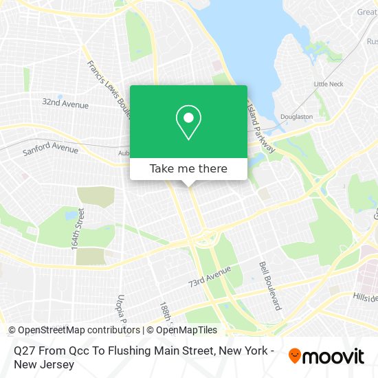 Q27 From Qcc To Flushing Main Street map