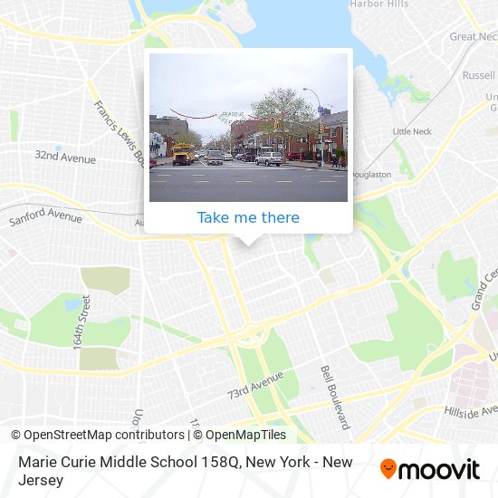 Marie Curie Middle School 158Q map