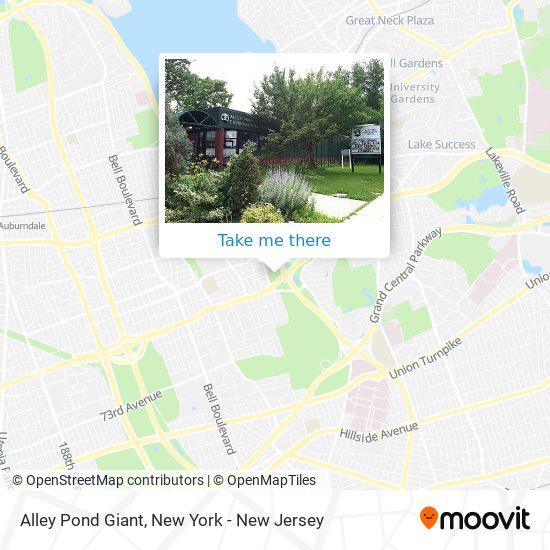 Alley Pond Giant map