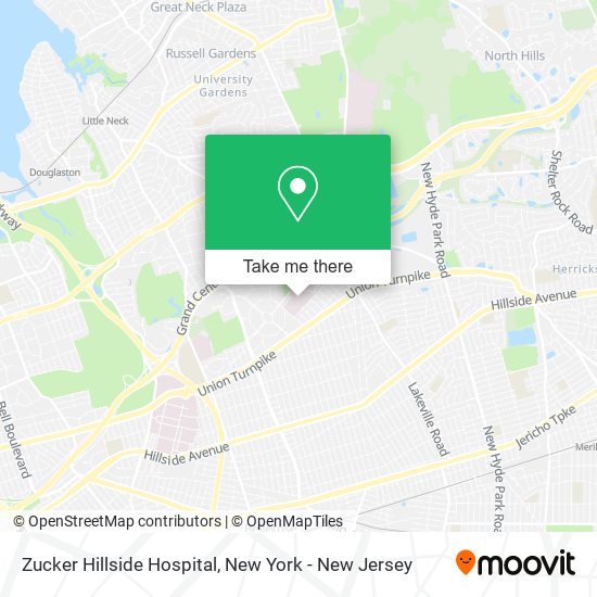 Mapa de Zucker Hillside Hospital