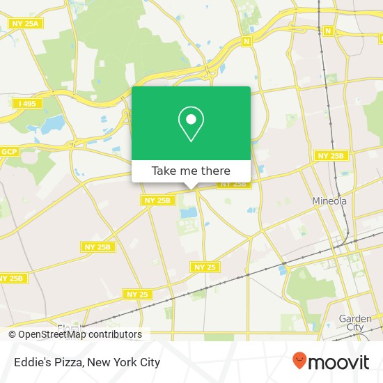 Eddie's Pizza map