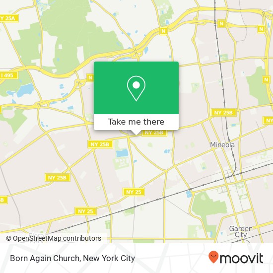 Mapa de Born Again Church