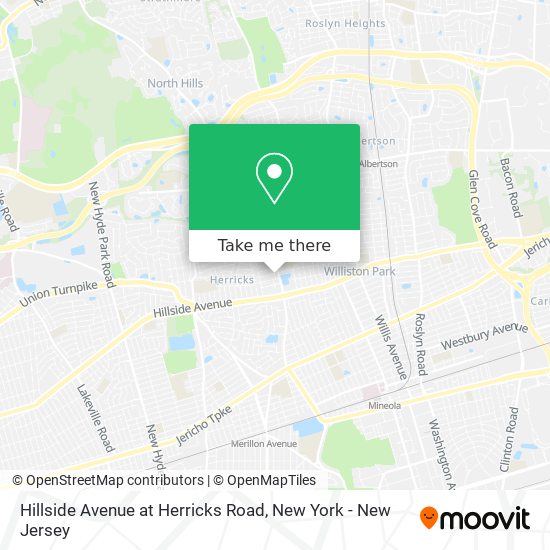 Mapa de Hillside Avenue at Herricks Road