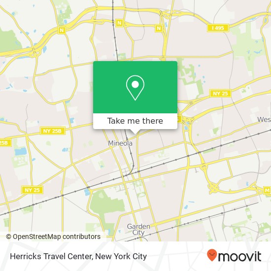 Herricks Travel Center map