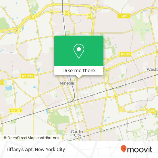 Tiffany's Apt map