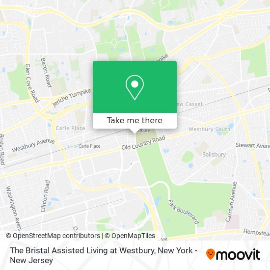 The Bristal Assisted Living at Westbury map