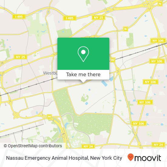 Mapa de Nassau Emergency Animal Hospital