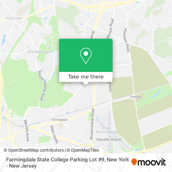 Farmingdale  State College  Parking  Lot #9 map
