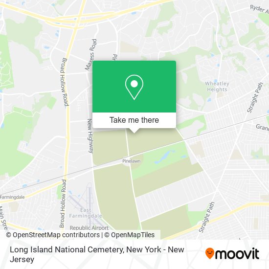 Mapa de Long Island National Cemetery