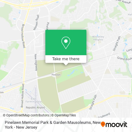 Pinelawn Memorial Park & Garden Mausoleums map