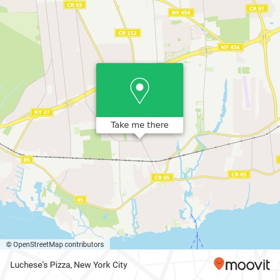 Luchese's Pizza map