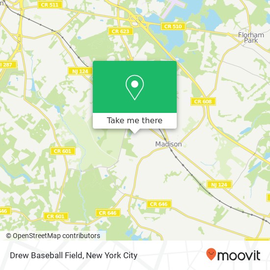 Mapa de Drew Baseball Field