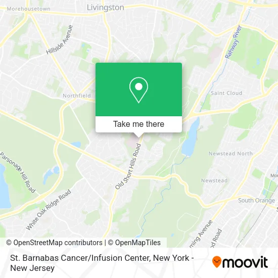 St. Barnabas Cancer / Infusion Center map