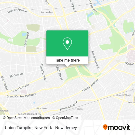 Mapa de Union Turnpike