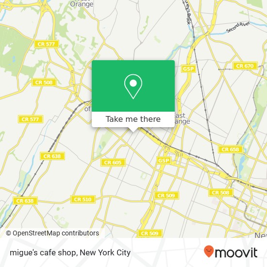 Mapa de migue's cafe shop