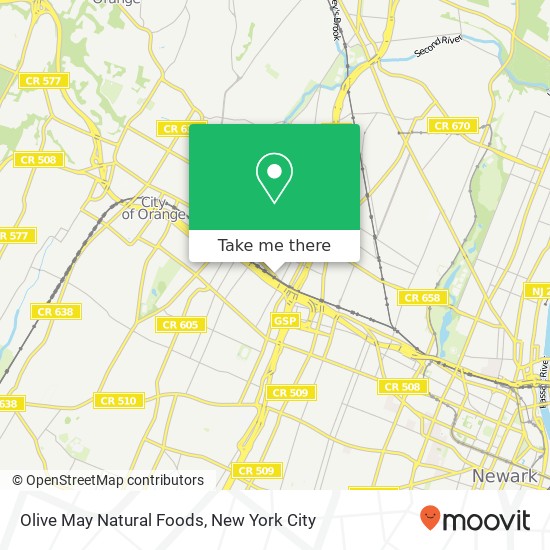 Olive May Natural Foods map