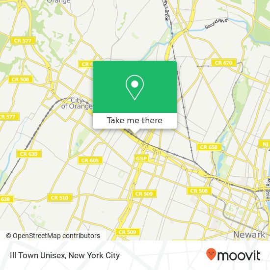 Ill Town Unisex map
