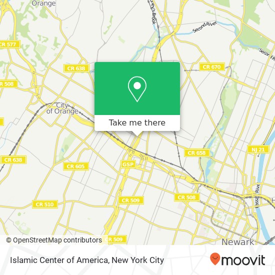 Islamic Center of America map