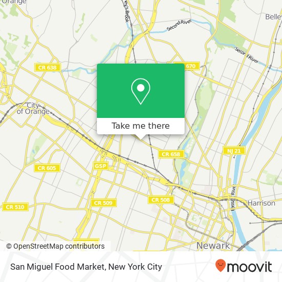 Mapa de San Miguel Food Market