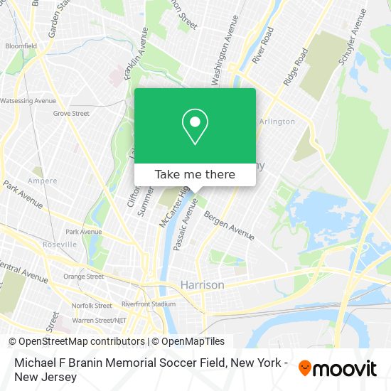 Michael F Branin Memorial Soccer Field map