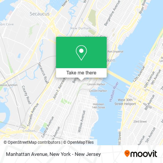 Mapa de Manhattan Avenue