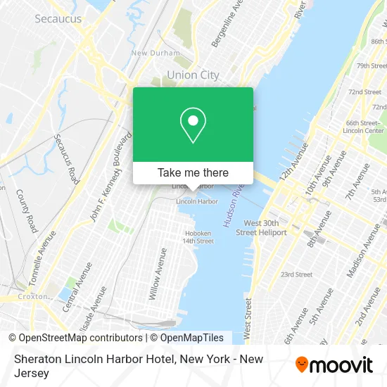 Sheraton Lincoln Harbor Hotel map
