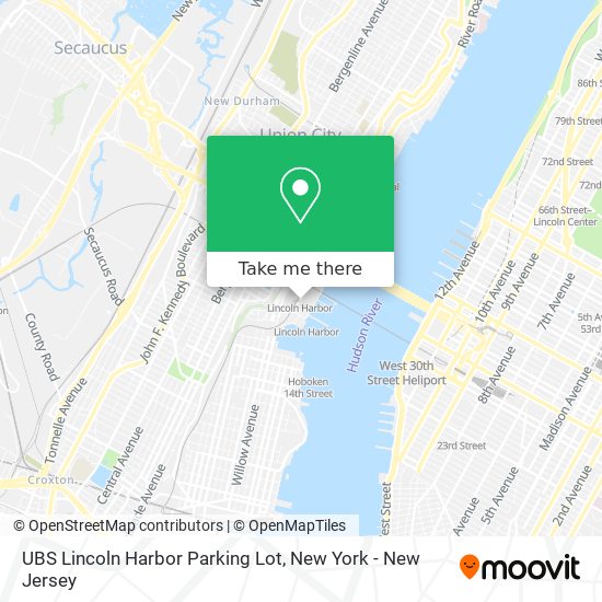 Mapa de UBS Lincoln Harbor Parking Lot