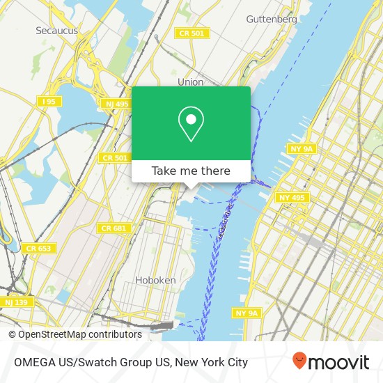 OMEGA US/Swatch Group US map