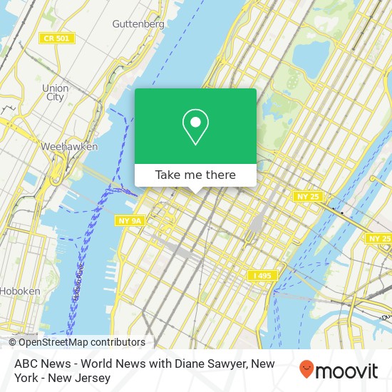 ABC News - World News with Diane Sawyer map