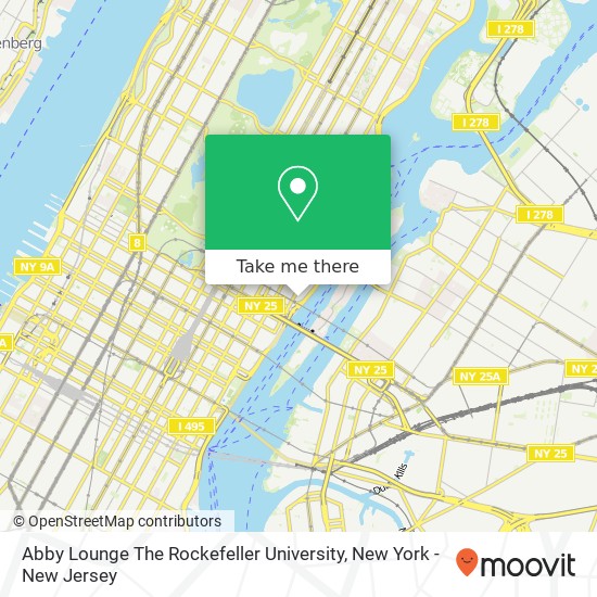 Mapa de Abby Lounge The Rockefeller University