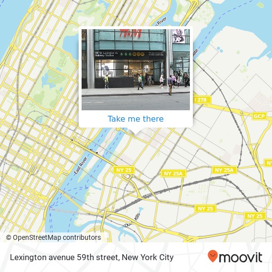 Mapa de Lexington avenue 59th street