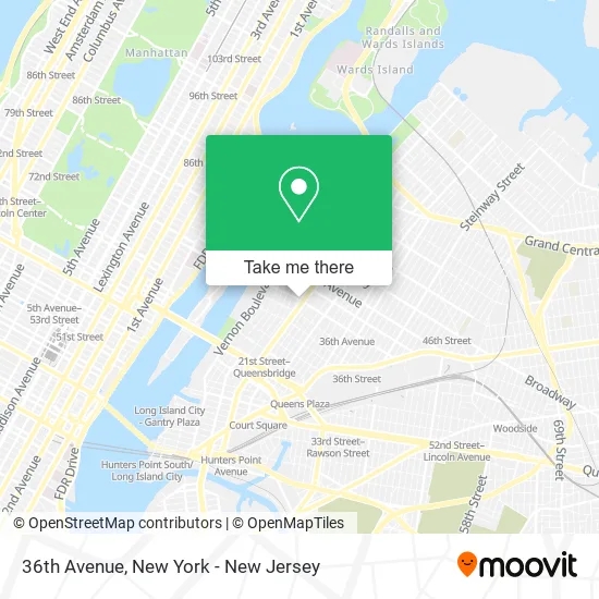 36th Avenue map