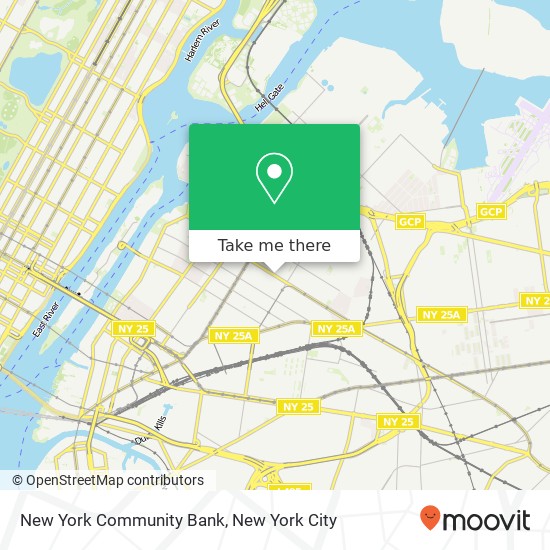 Mapa de New York Community Bank