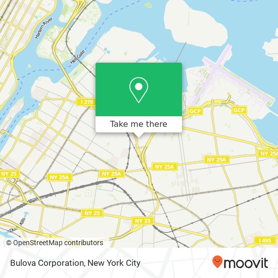 Bulova Corporation map