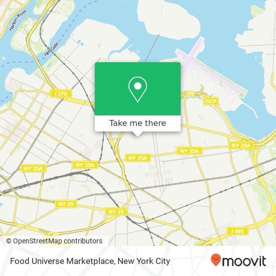 Mapa de Food Universe Marketplace