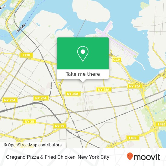 Mapa de Oregano Pizza & Fried Chicken