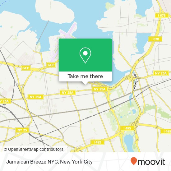 Jamaican Breeze NYC map