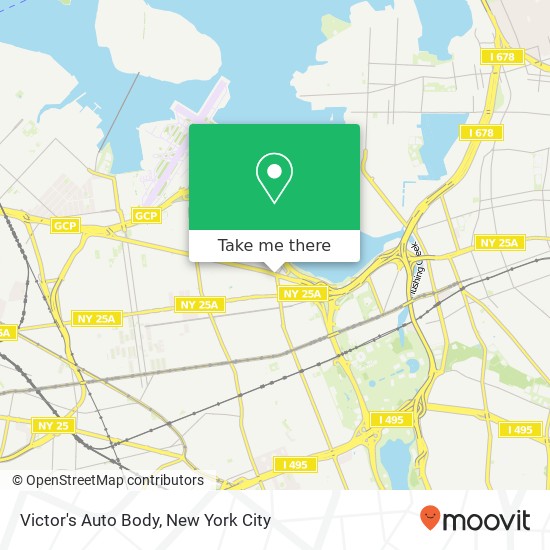 Victor's Auto Body map