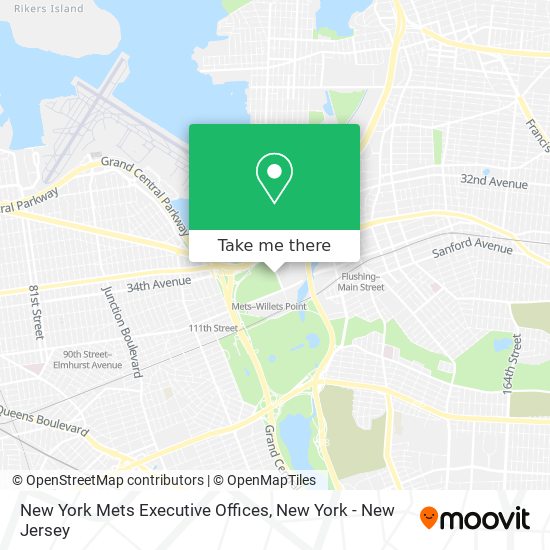 Mapa de New York Mets Executive Offices