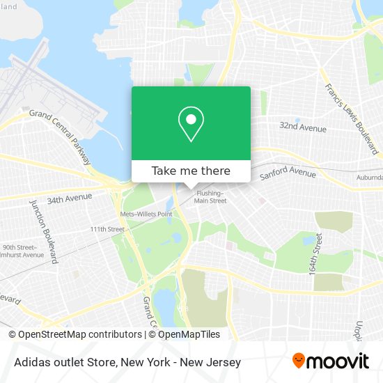 Adidas outlet Store map