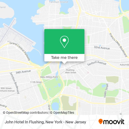 John Hotel In Flushing map